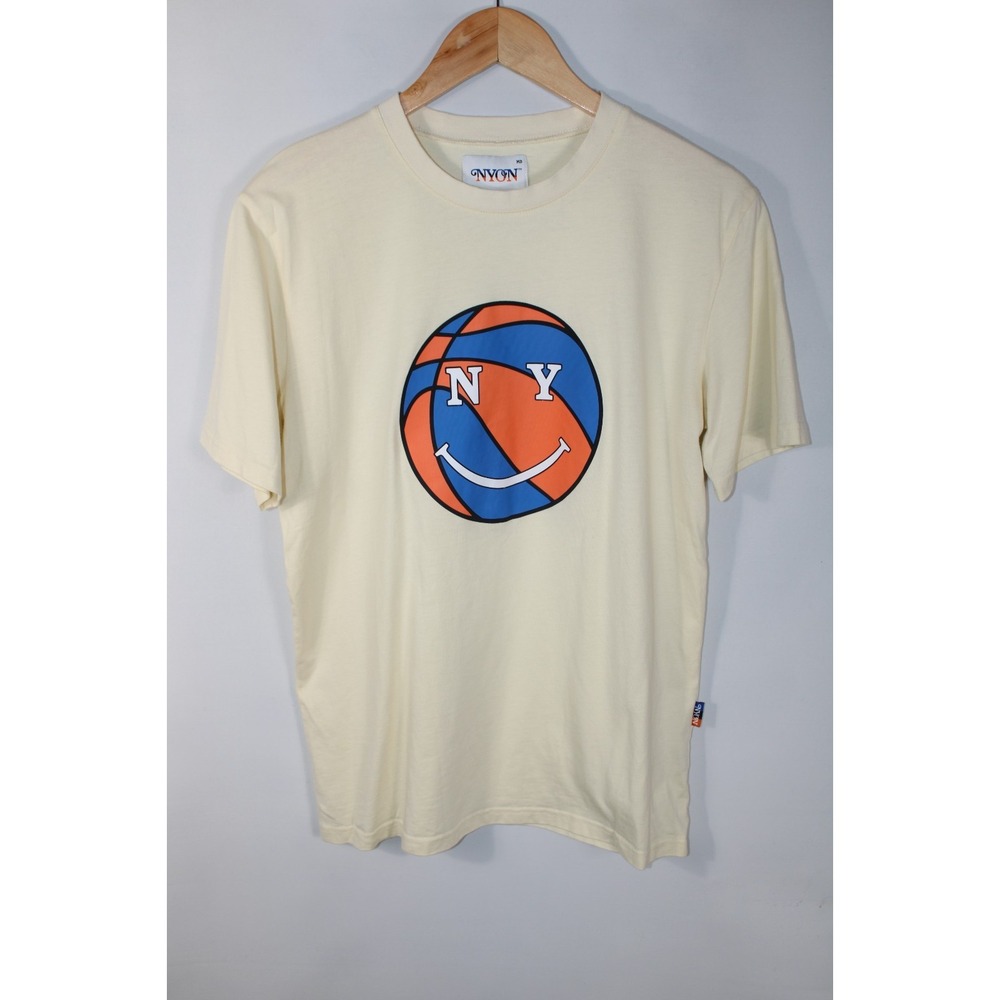 NYON Men's Medium Yellow Knicks Short Sleeve Crew Neck T-Shirt